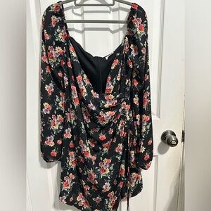 Large floral dress